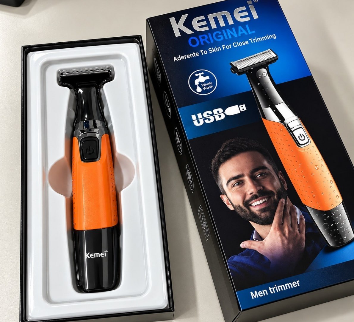 🪒 Maquininha 3 Em 1 Kemei