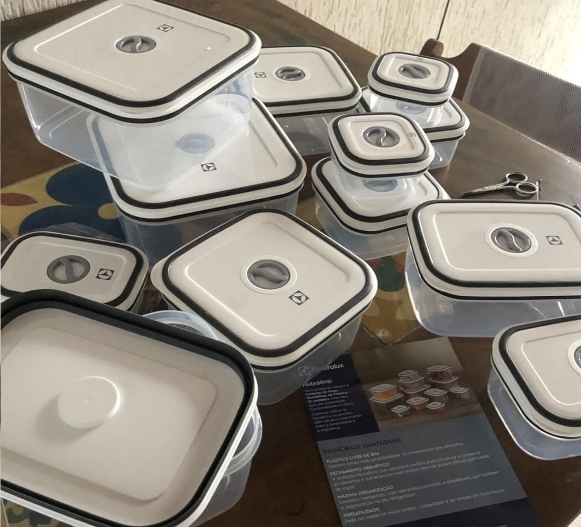 ✅ Kit Potes Herméticos Plásticos 12 Unidades Electrolux