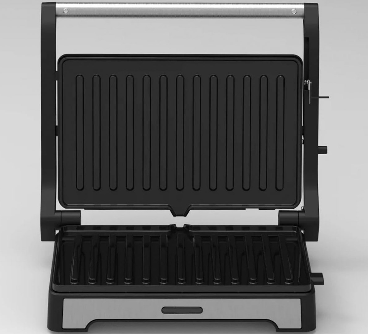 ✅ Sanduicheira e Mini Grill HQ 1000W Antiaderente Inox 220V