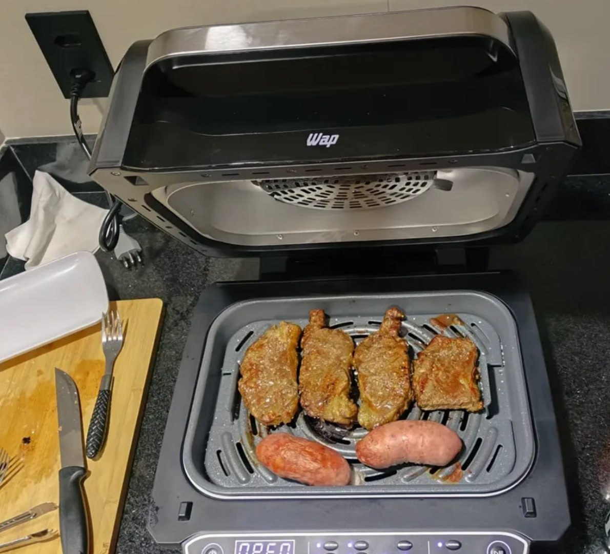 ♨️ Fritadeira Elétrica Air Fryer 8 Em 1 WAP Barbecue 127V