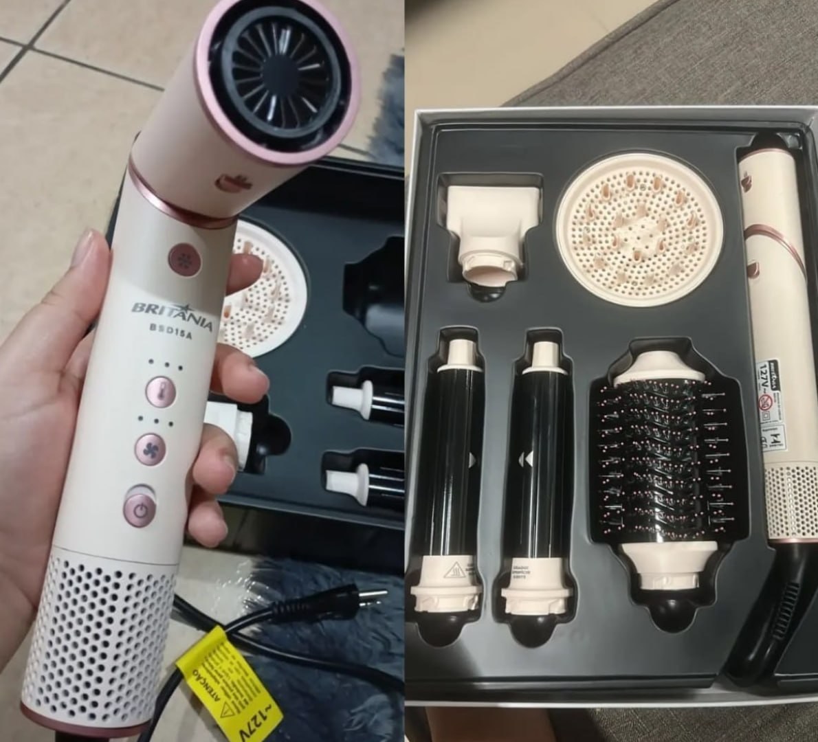 👩 Secador de Cabelo Britânia Motor BLDC 1450W 127v