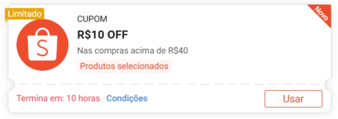 🚨 NOVO CUPOM SHOPEE 🚨