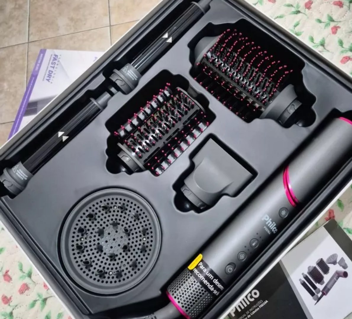 ✅ Secador de Cabelos Philco 1450W + 5 Acessórios