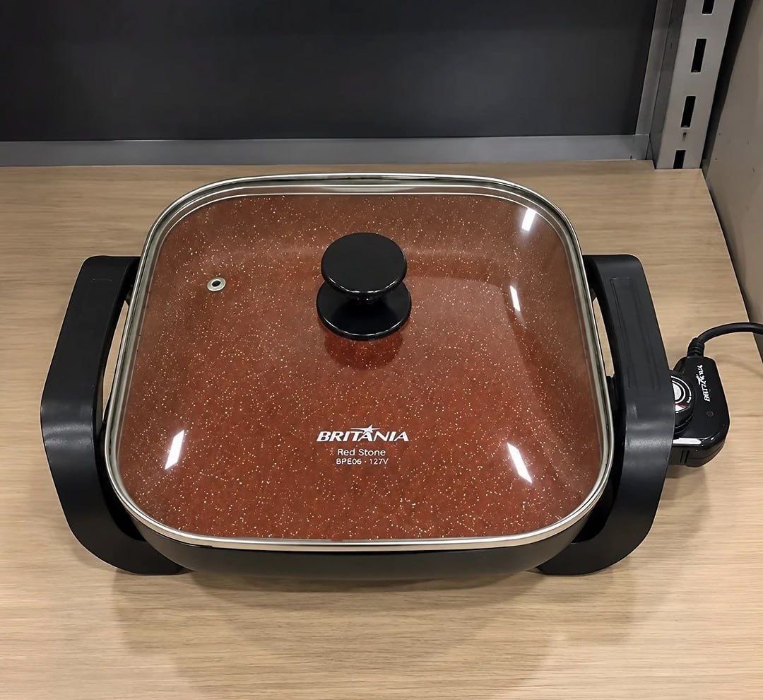 ✅ Panela elétrica, Red stone, 127v, Britânia