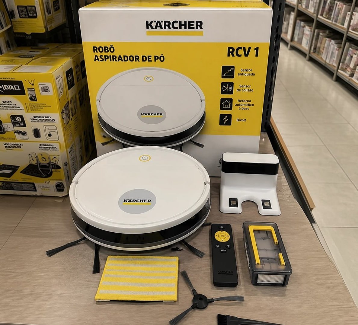 💨 Kärcher Robô Aspirador de Pó RCV 1 controle remoto 3 modos