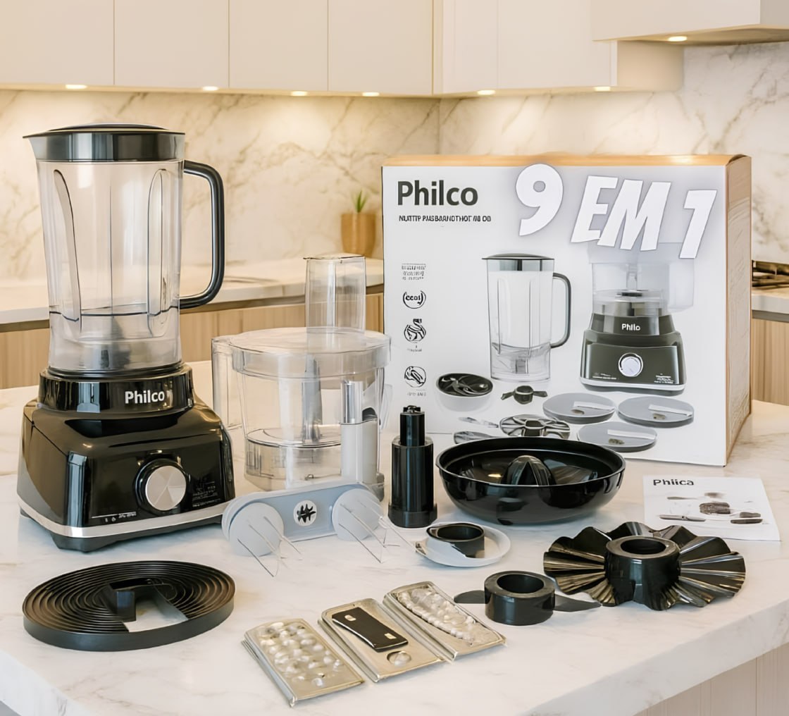 ✅ Multiprocessador Philco 9 em 1 1700W - 220v