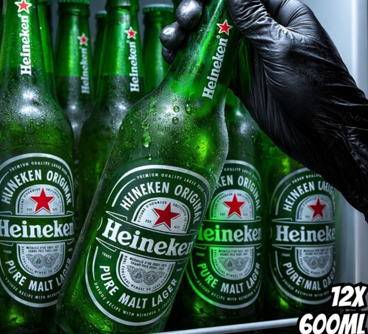 🍻 Cerveja Heineken Garrafa 600ml - 12 unid.