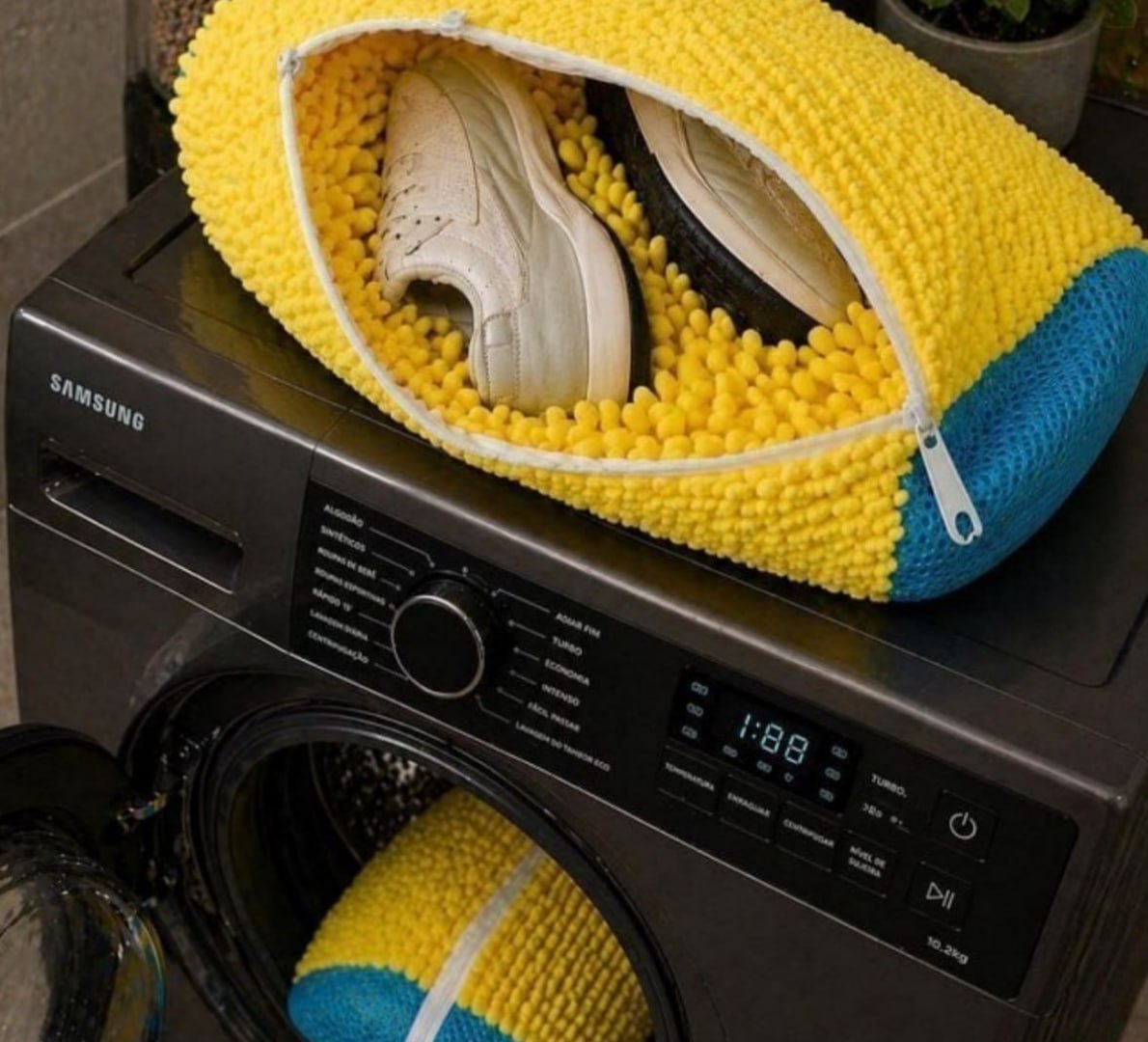👟 Kit com 2 Sacos Para Lavar Sapatos na Máquina