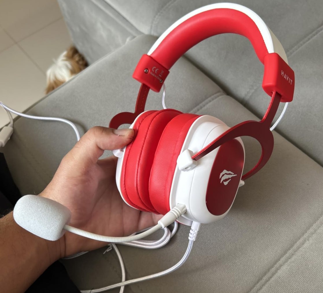 🎧 Havit Headphone Fone de Ouvido H2002d Red