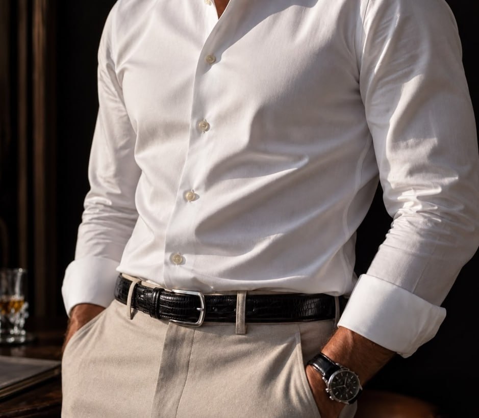 👕 Camisa Social Manga Longa Slim Fit
