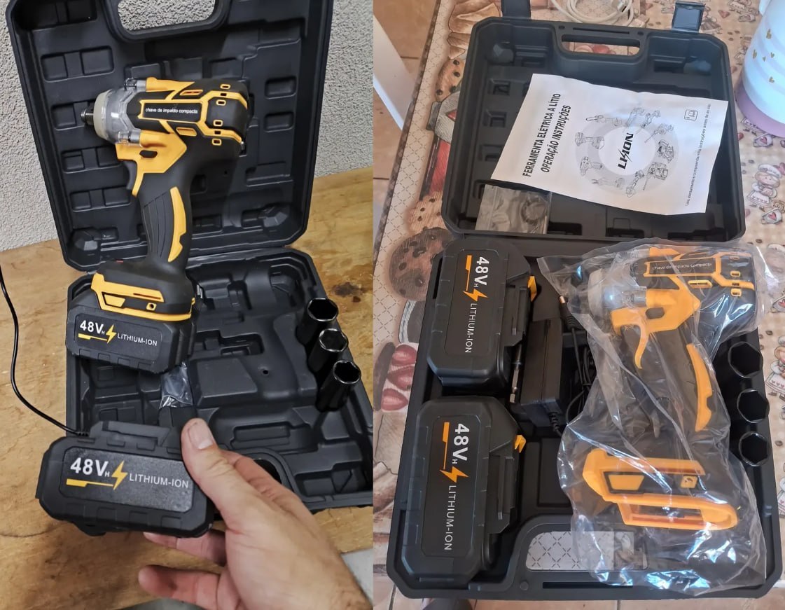 🧰 Chave De Impacto A Bateria 48v Profissional
