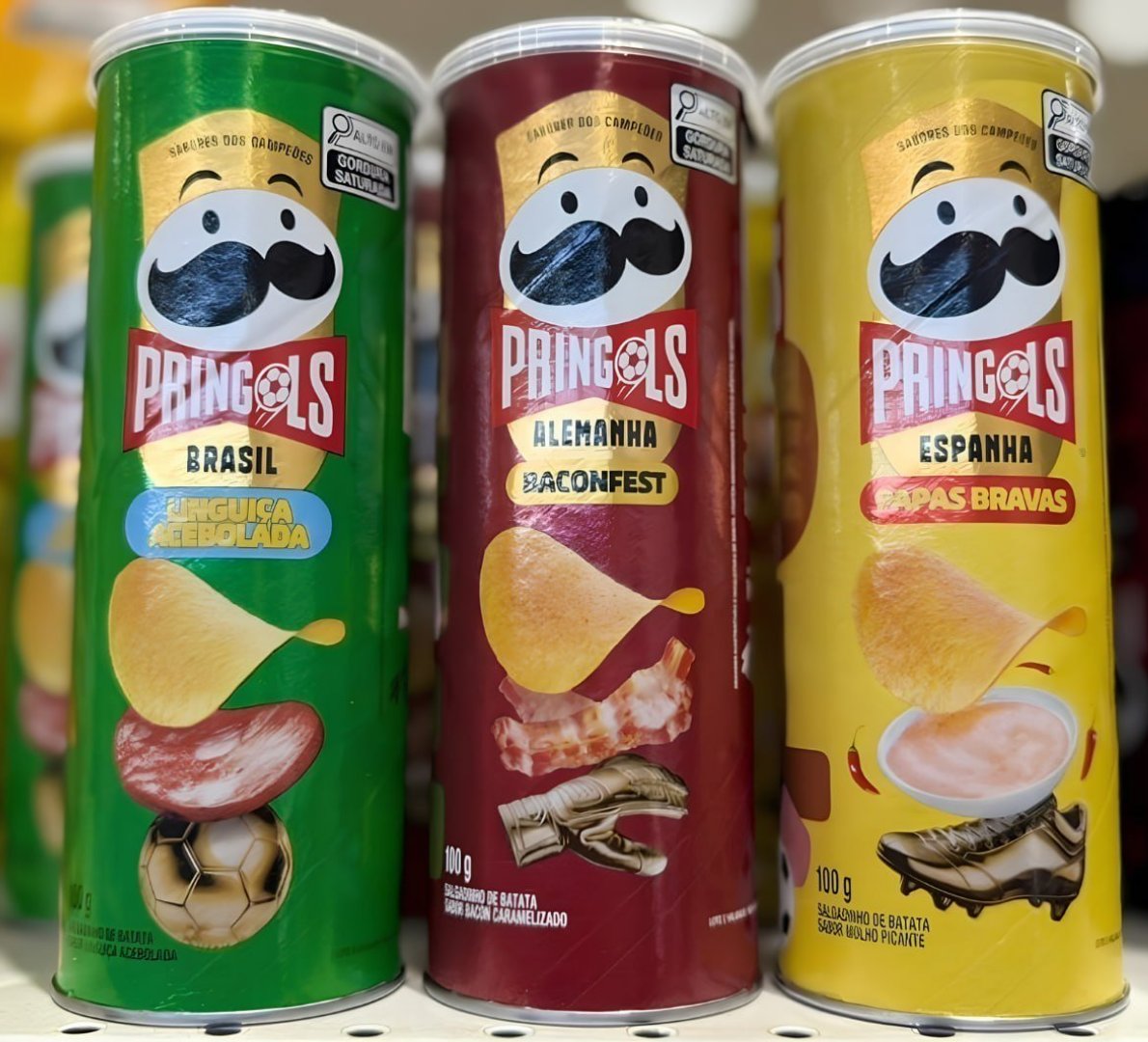š„ Batata Frita Pringles Tripack Especial Festa do Futebol