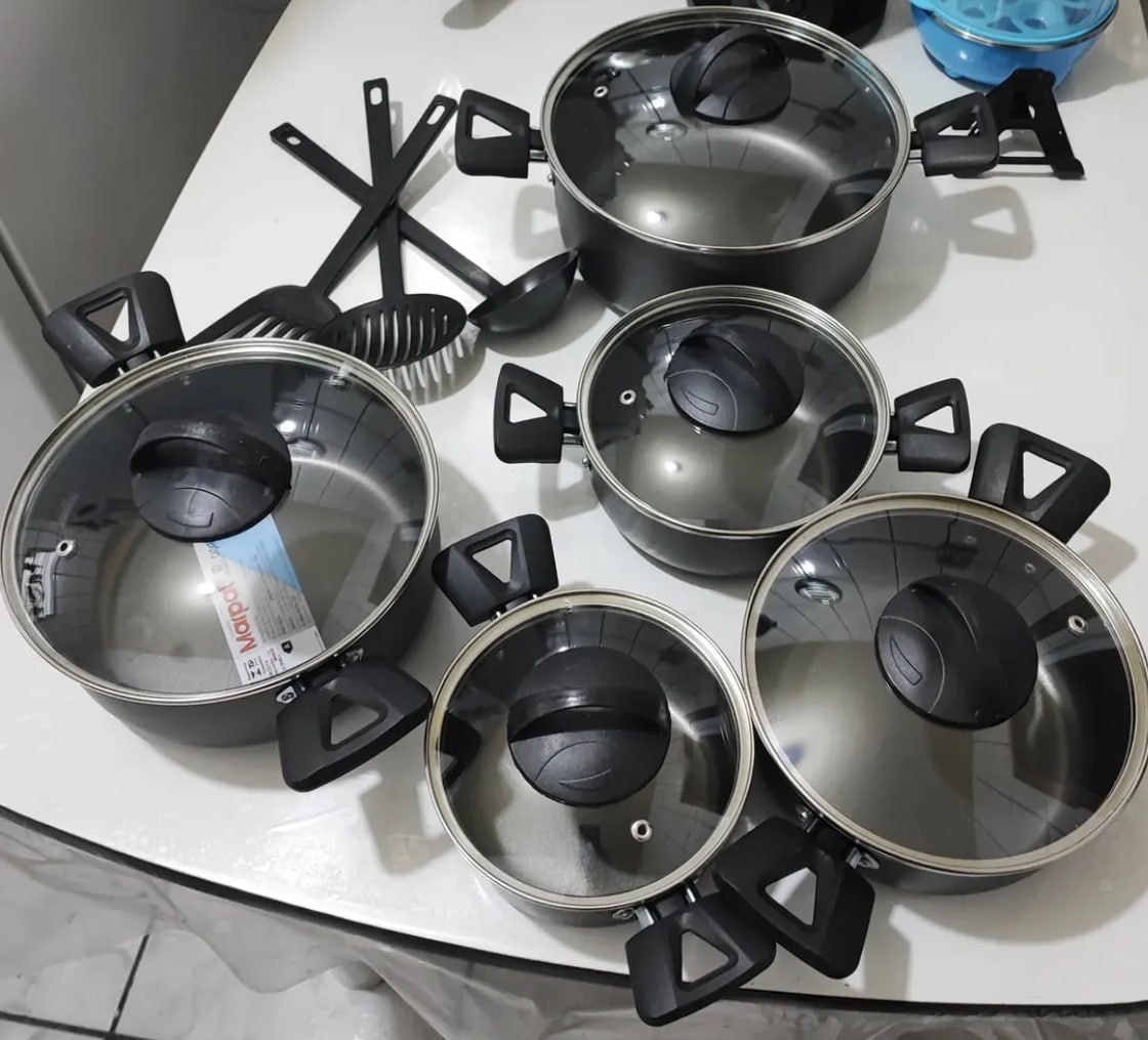 š„ Conjunto De Panelas CaƧarolas 8 PeƧas Antiaderente