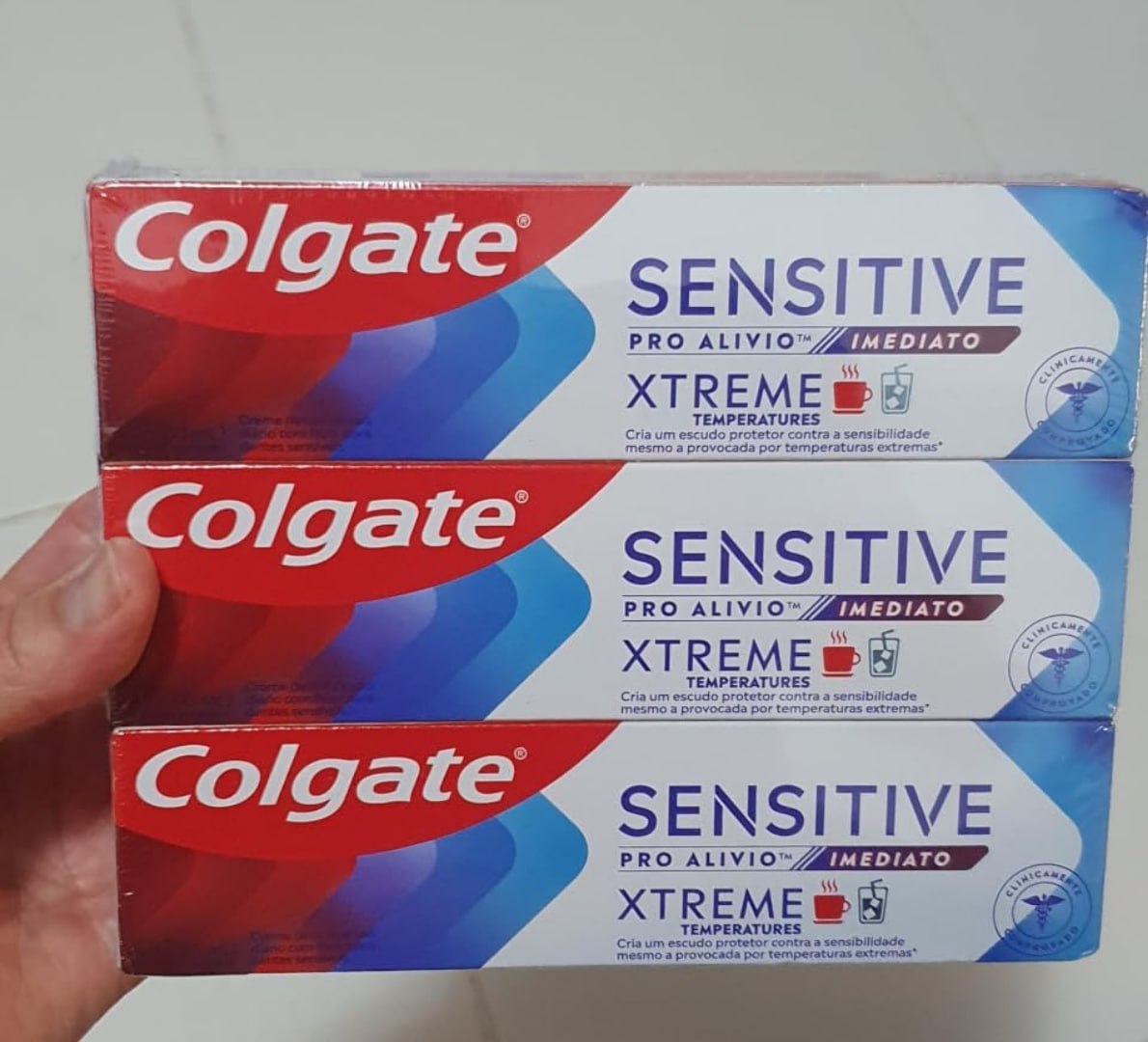 🦷 Colgate Sensitive Pro Alívio Imediato Xtreme Creme Dental, 3x90g