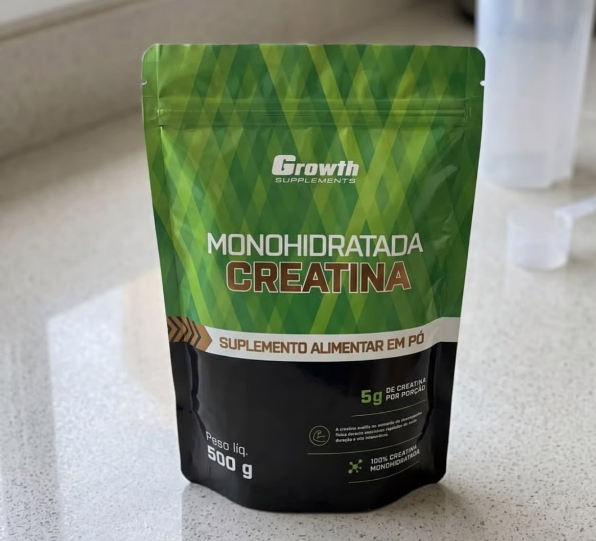 💪 Creatina 500g Pouch Treino - Growth Supplements