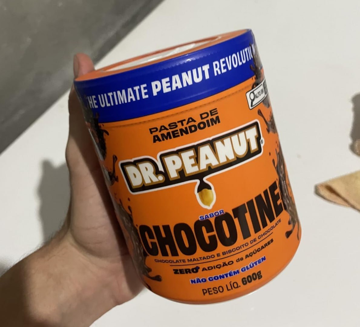 💪 Pasta de Amendoim DR. Peanut Sabor Chocotine, 600g