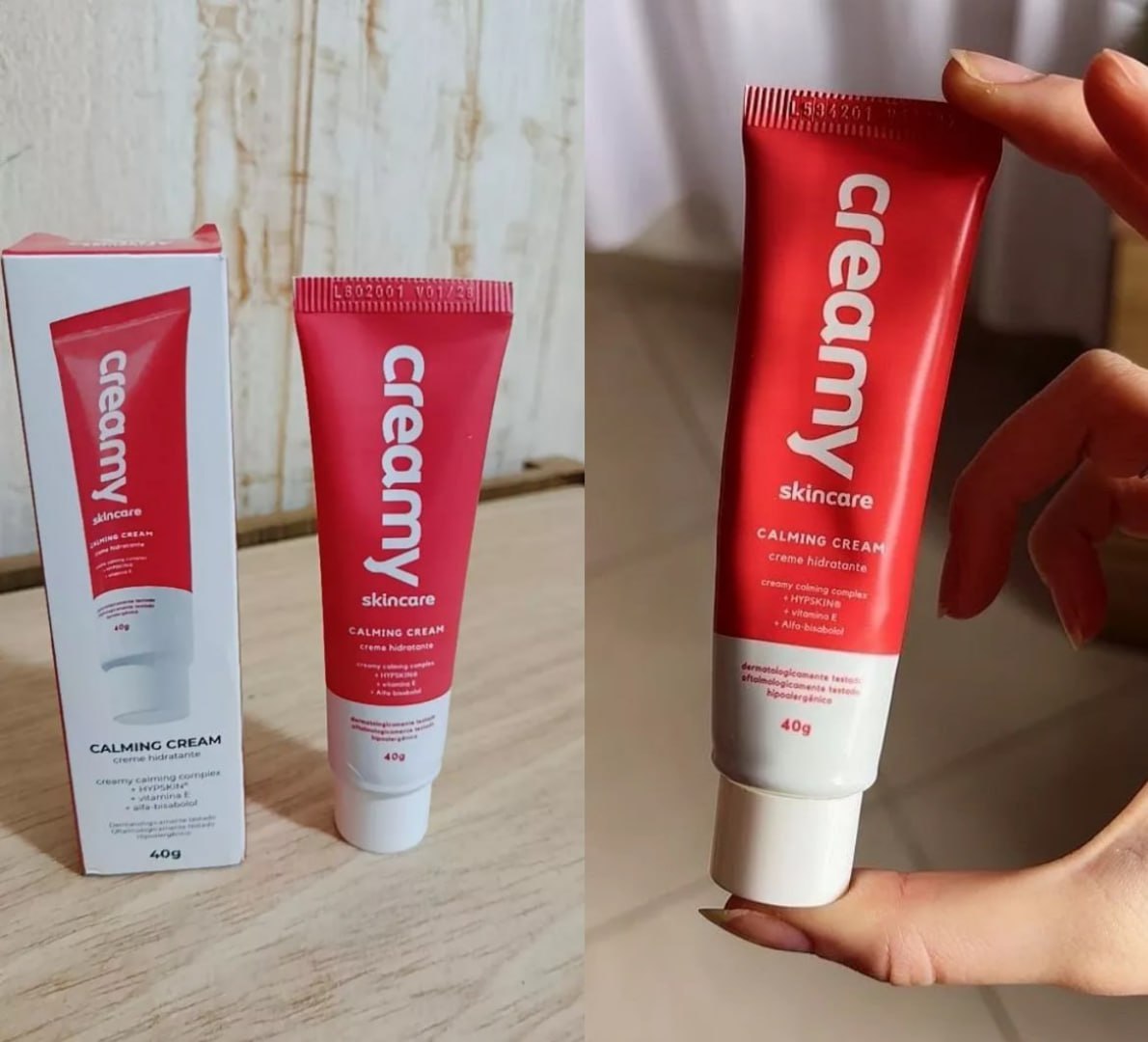 ✨ Gel Creme Hidratante Calming Cream - Creamy 40g