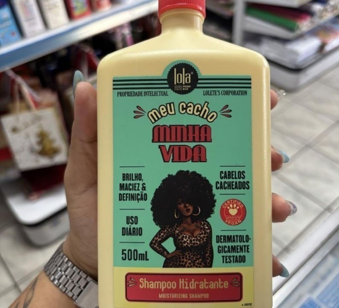 👩 ‍Meu Cacho Minha Vida Shampoo 500ml , Lola Cosmetics