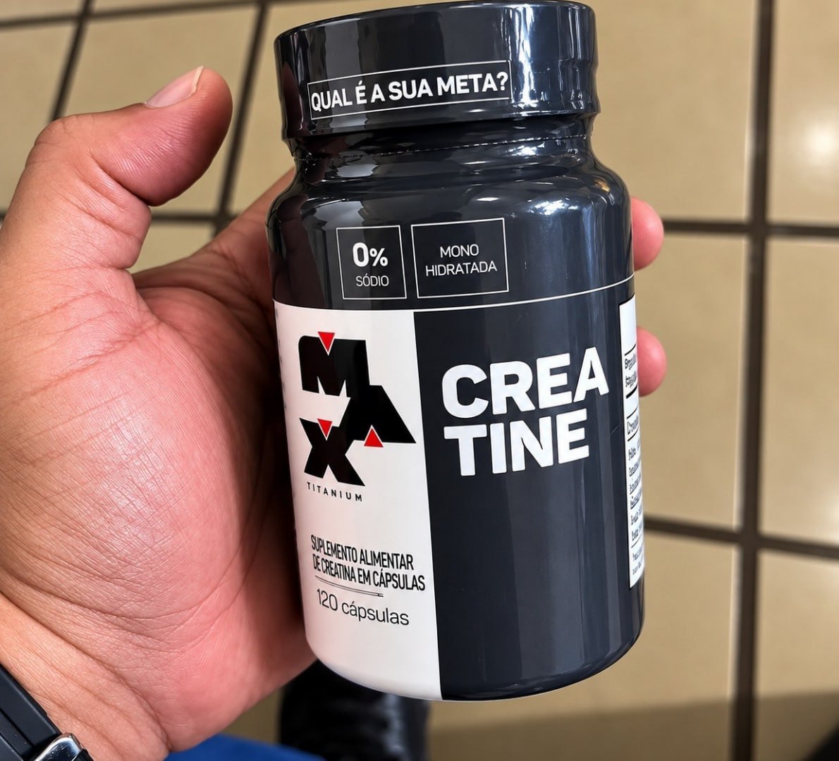 💪 Creatina Max Titanium Monohidratada Micronizada Pura Em Cápsula 120 un