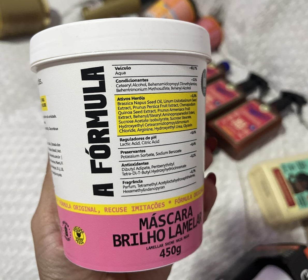 🧴 Máscara Capilar A Fórmula 450gr - Lola Cosmetics