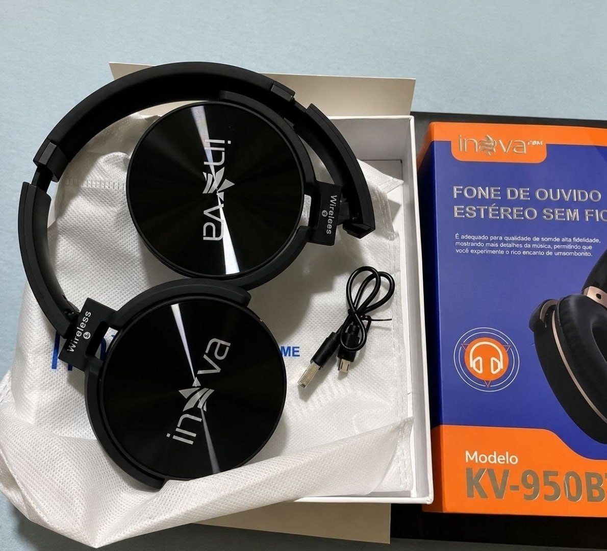 š§ Fone Ouvido Bluetooth RegulĆ”vel Com Microfone E Redução RuĆdo