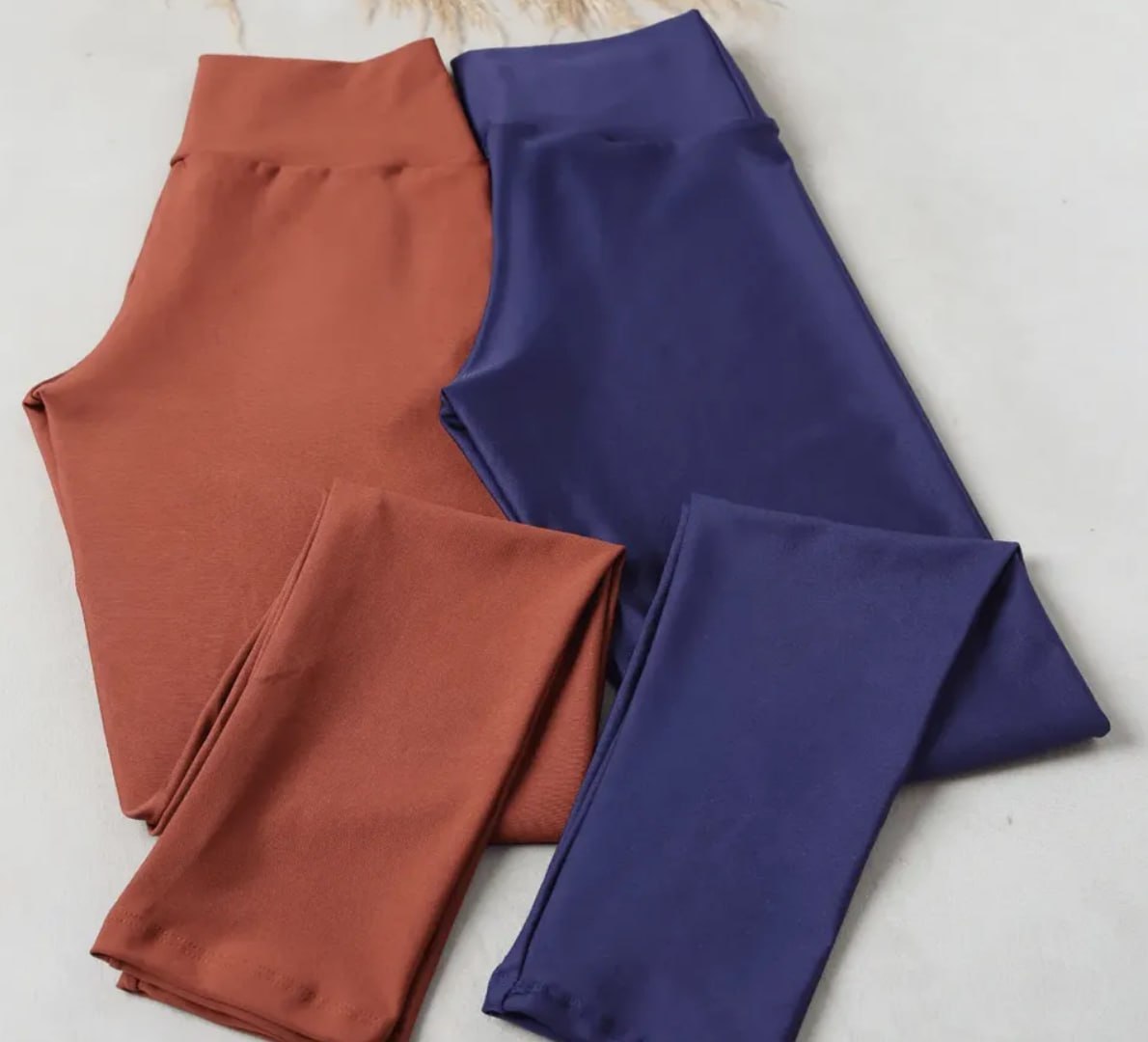 👖 Kit 2 Legging Grossa Cintura Alta Fitness