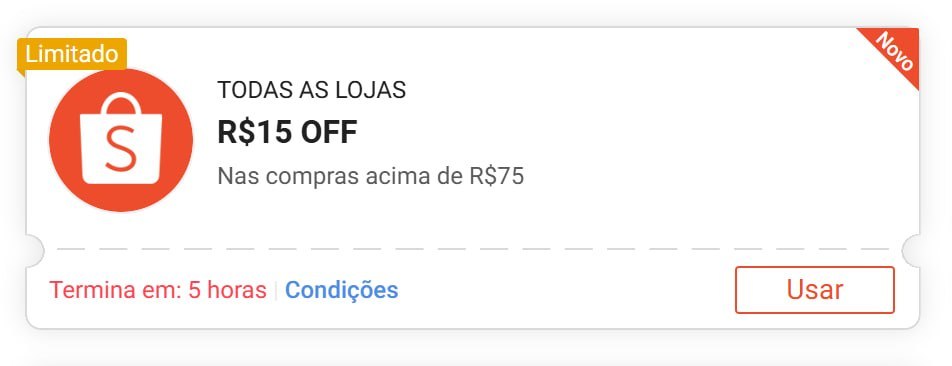 🚨 NOVO CUPOM SHOPEE 🚨