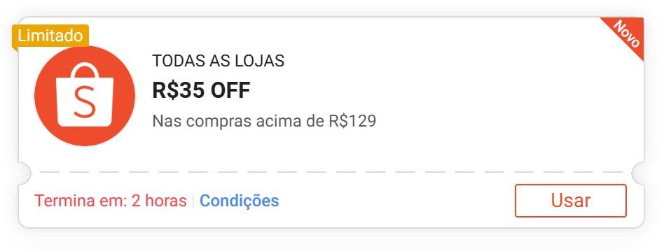 🚨 NOVO CUPOM SHOPEE 🚨