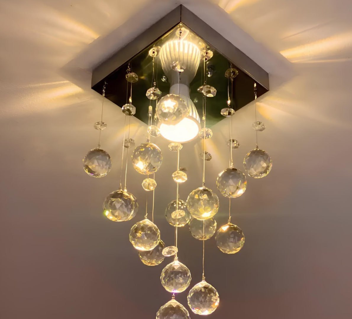 💡 Lustre Cristal Acrílico Quarto Sala