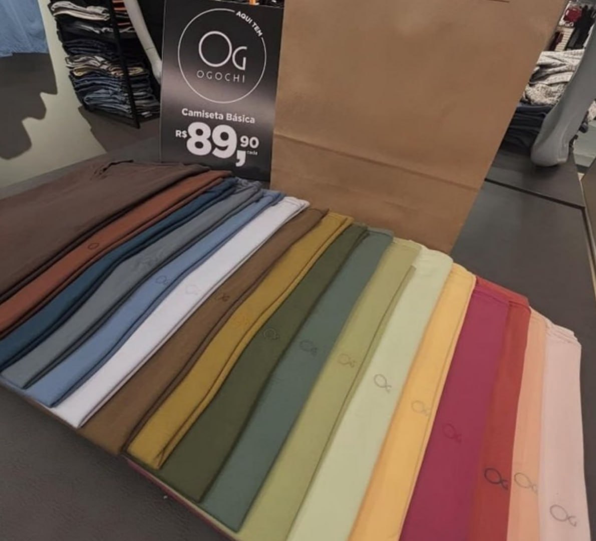 👕 Camiseta Básica Slim Algodão Ogochi