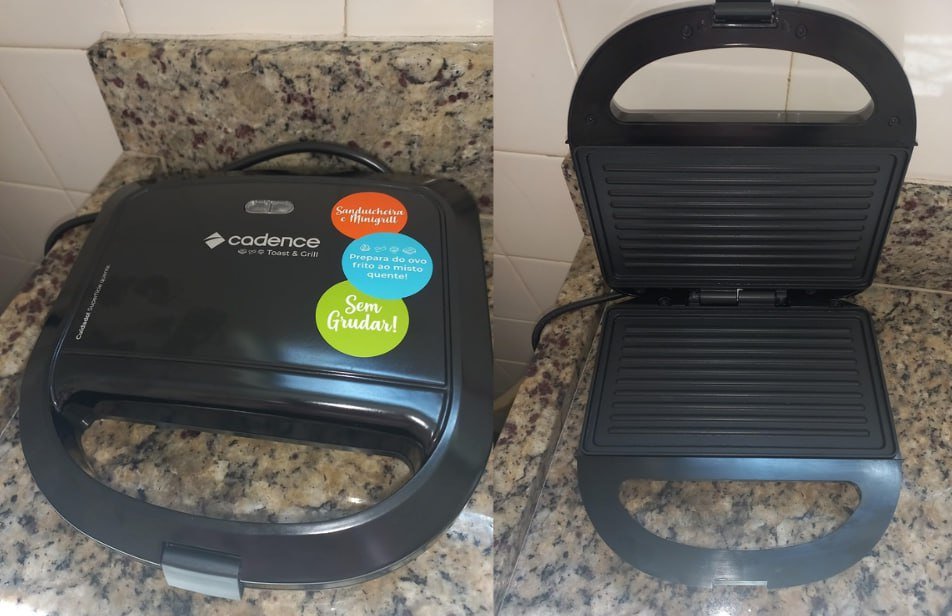 🥪 Sanduicheira Elétrica Cadence Toast & Grill 750W 110V