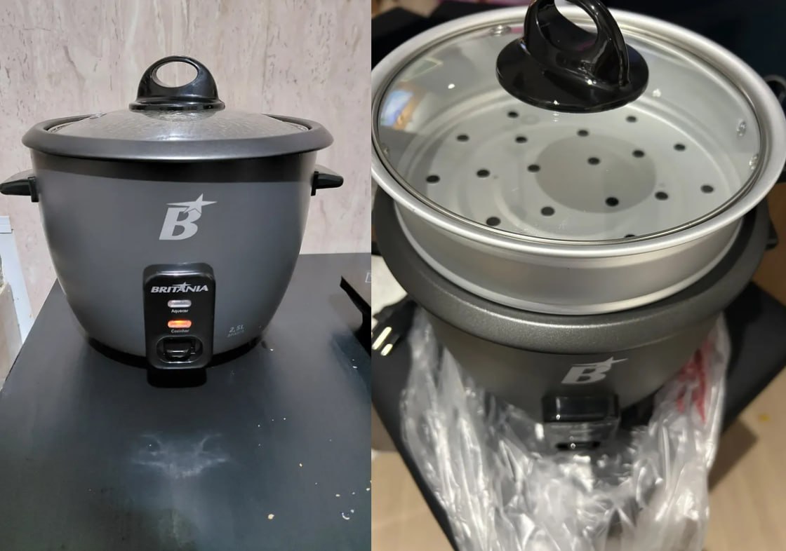 🥘 Panela Elétrica Multifuncional Britânia 7 xícaras 500W 220v