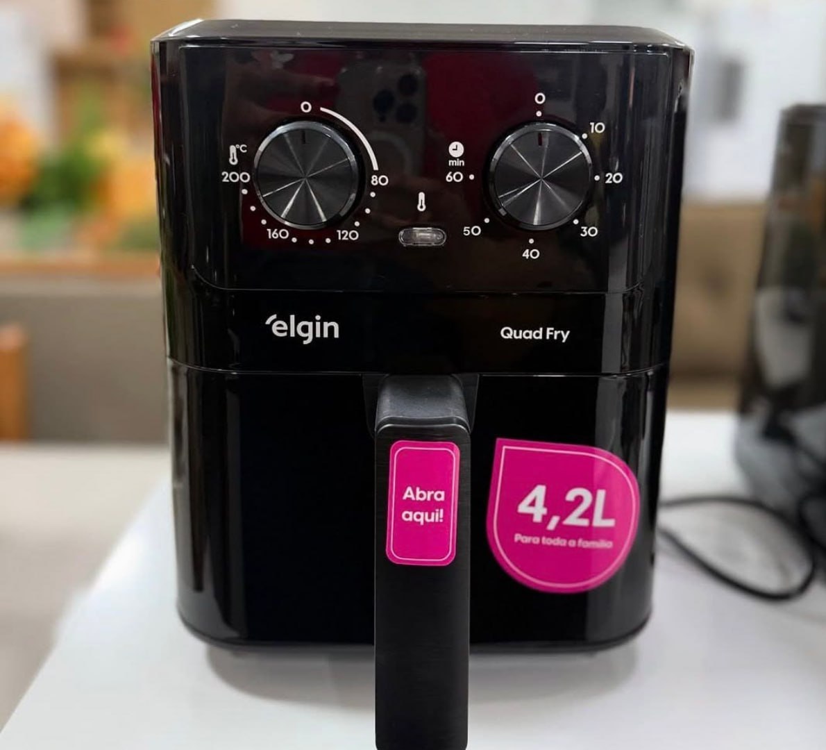 ♨️ Fritadeira Elétrica Air Fryer Quad Fry 4,2 L Elgin