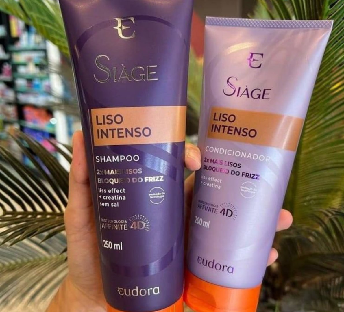 🚿 Eudora Siàge Liso Intenso Shampoo + Condicionador
