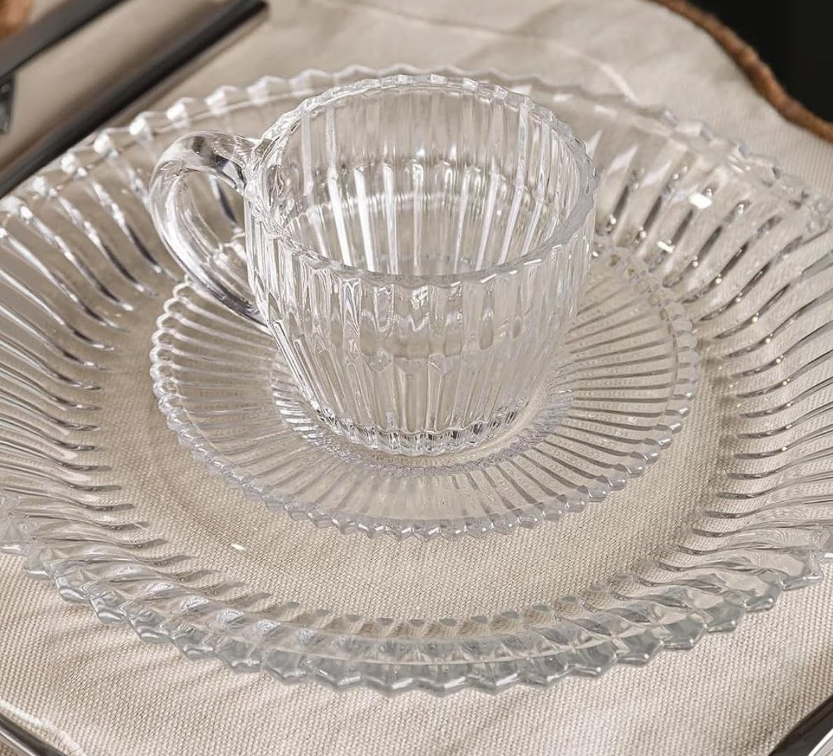 ☕️ Conjunto 4 Xícaras de Café de Cristal Imperatriz 110ml