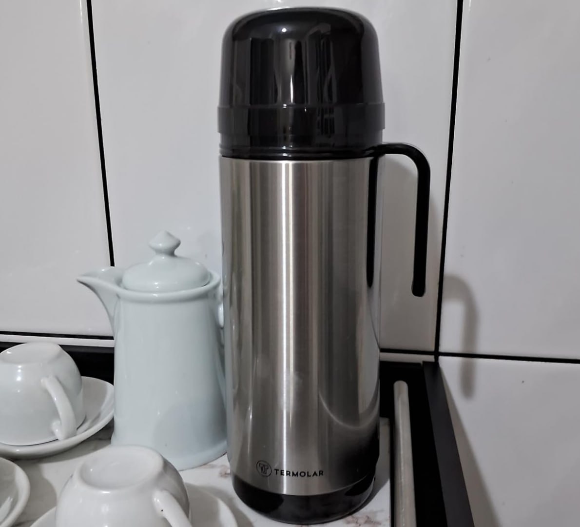 ☕️ Garrafa Térmica Lumina Rolha 1L Inox