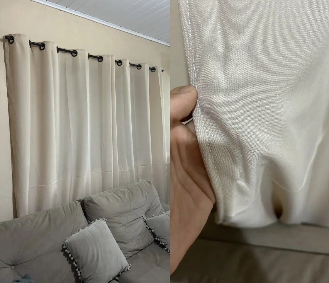 🛏 Cortina Tecido Oxford Grosso 3m X 2,50m Largura Premium (11 Cores)