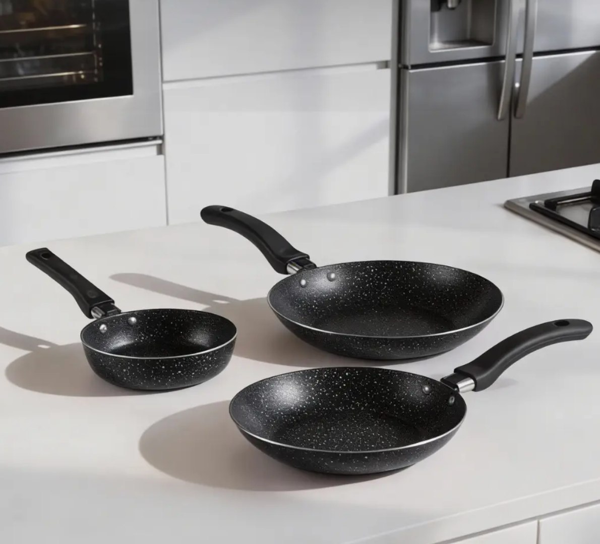 🍳 Jogo De Frigideiras Francesas 3 Peças (14, 18 e 24cm)