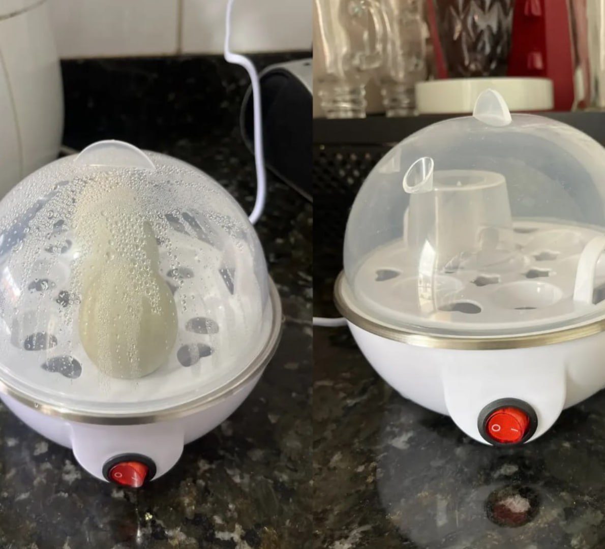 🥚 Cozedor De Ovos Automático Panela A Vapor Elétrica