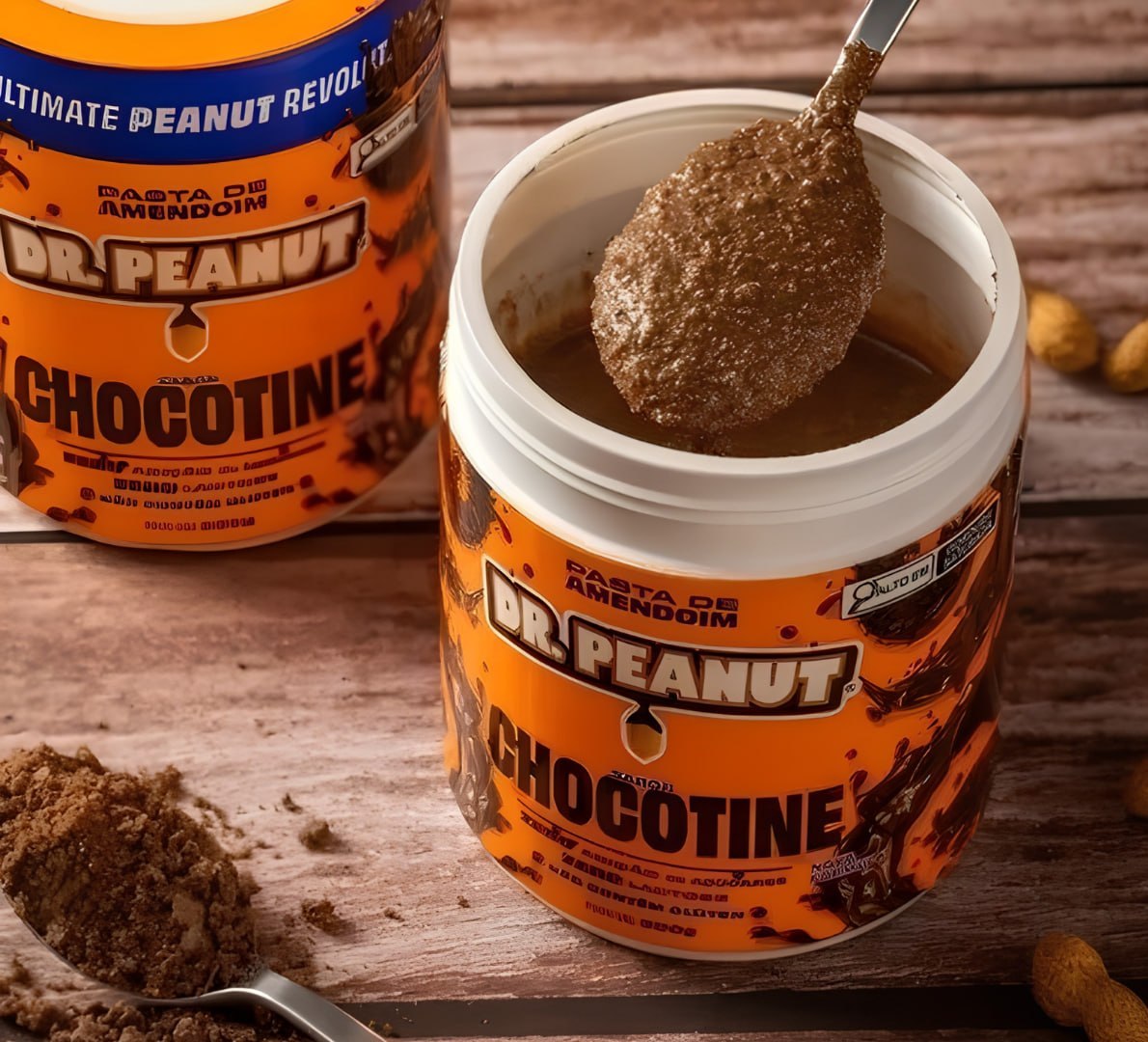 ✅ Pasta De Amendoim Dr. Peanut Com Whey Protein 600g