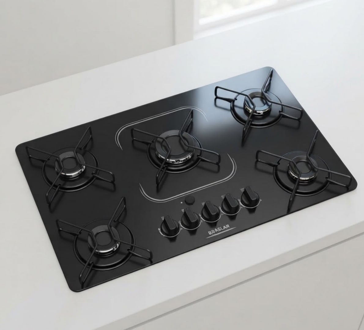 ♨️ Fogão Cooktop a gás Braslar 5 bocas