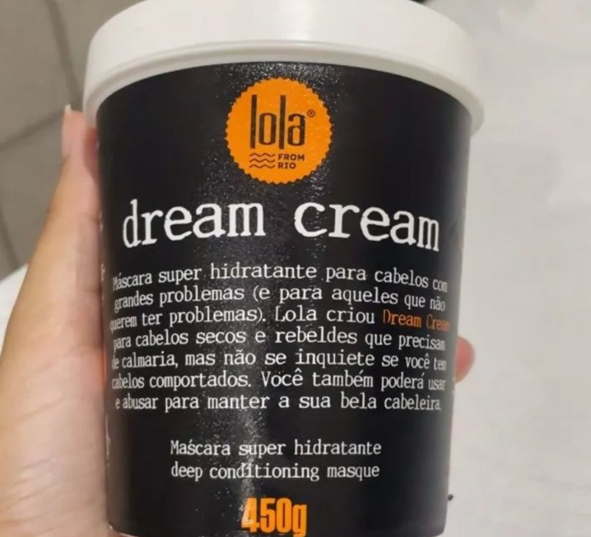 🧴 Dream Cream Máscara de Hidratação 450g , Lola Cosmetics