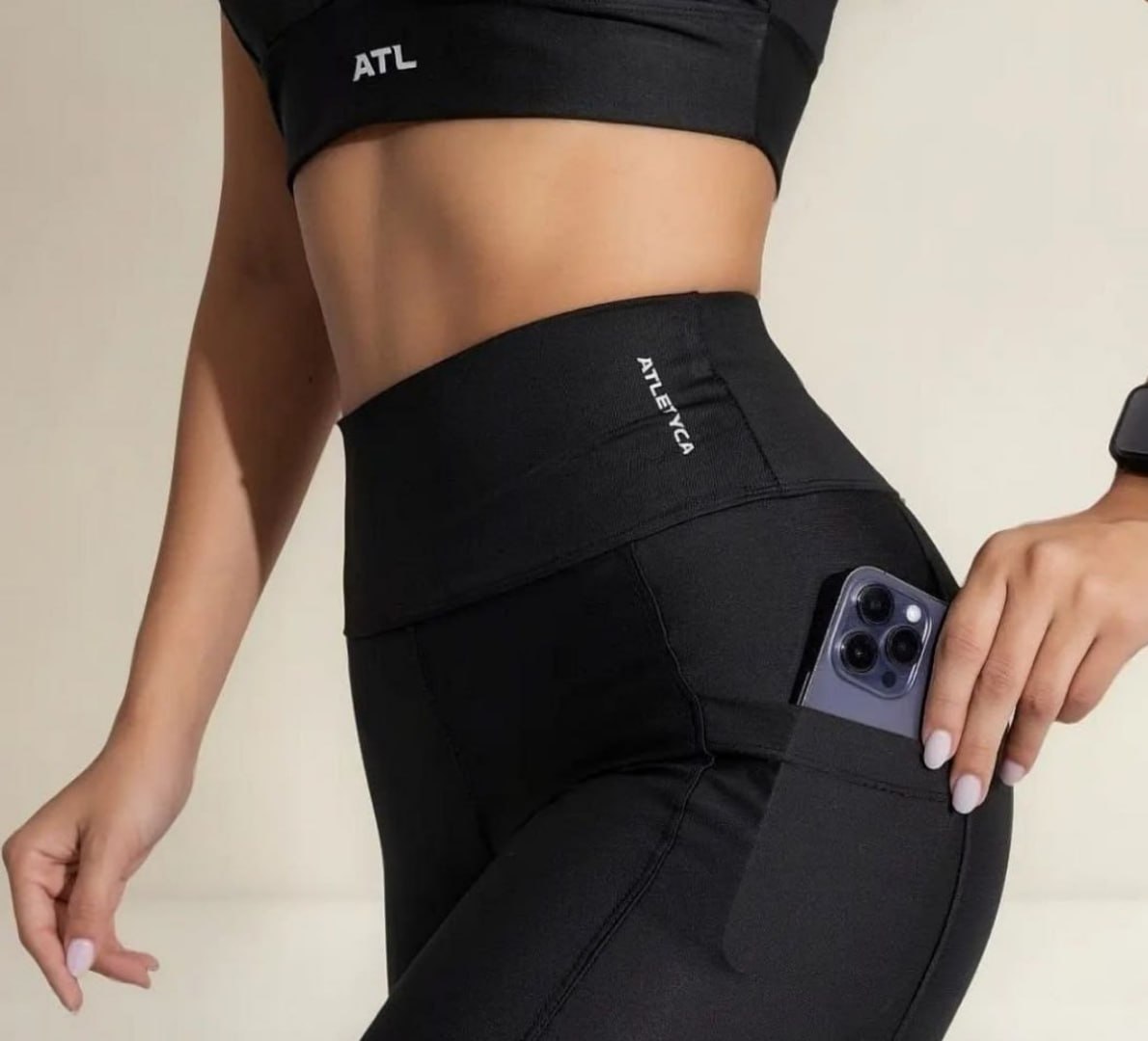 👖 Kit 3 Legging Com Bolso Fitness Atletyca