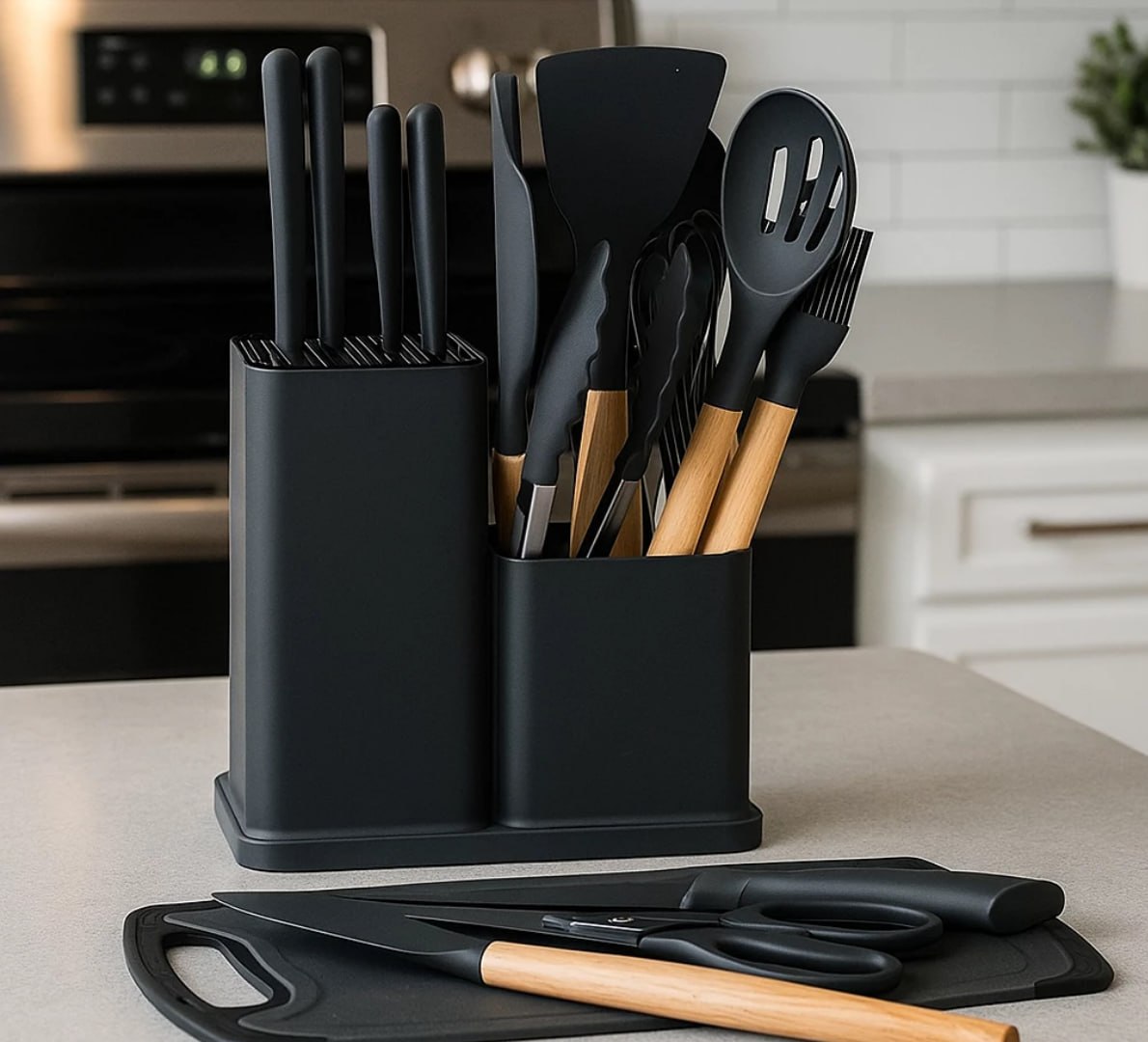 🥄 Kit Cozinha 19 Peças Silicone Antiaderente
