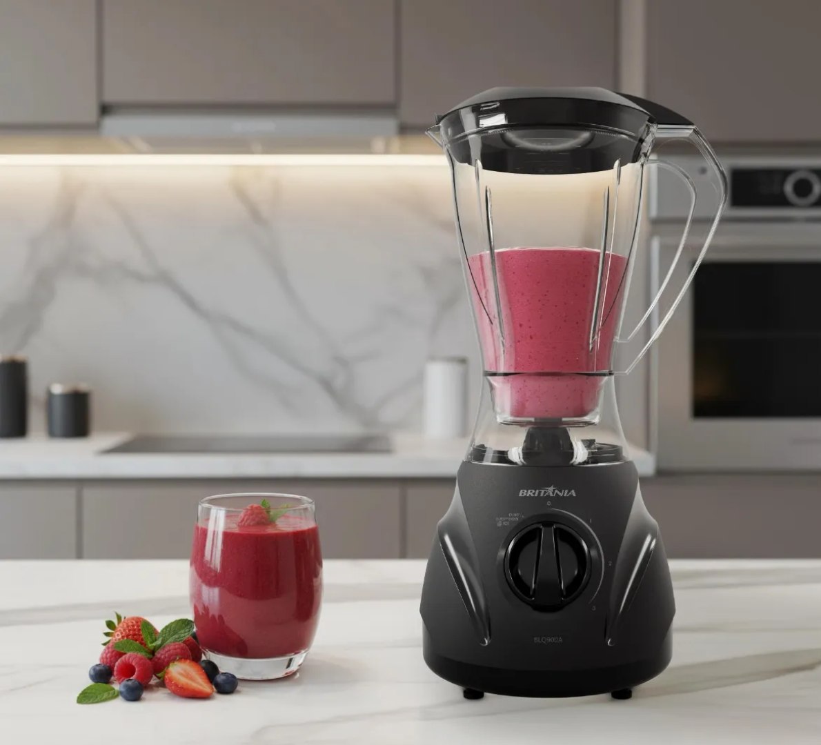 ✅ Liquidificador Britânia Plástico 600W 2,1L