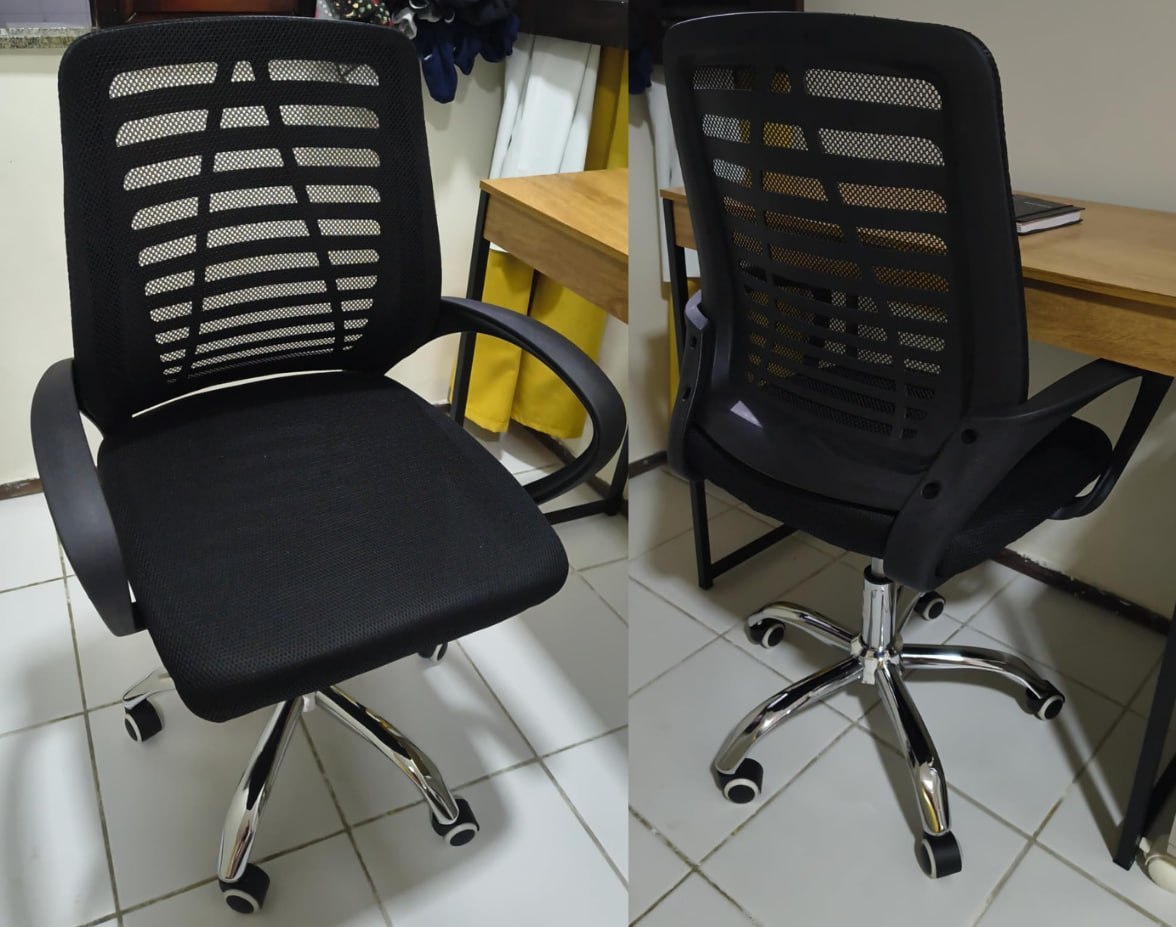 🪑 Cadeira de Escritório Ergonômica Mesh Giratória