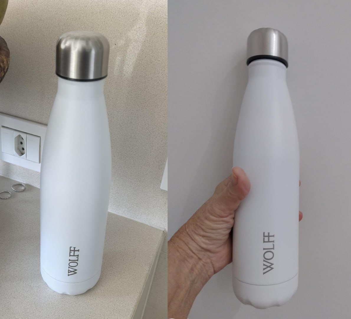 ✅ Garrafa Térmica de Aço Inox, 500ml - WOLFF