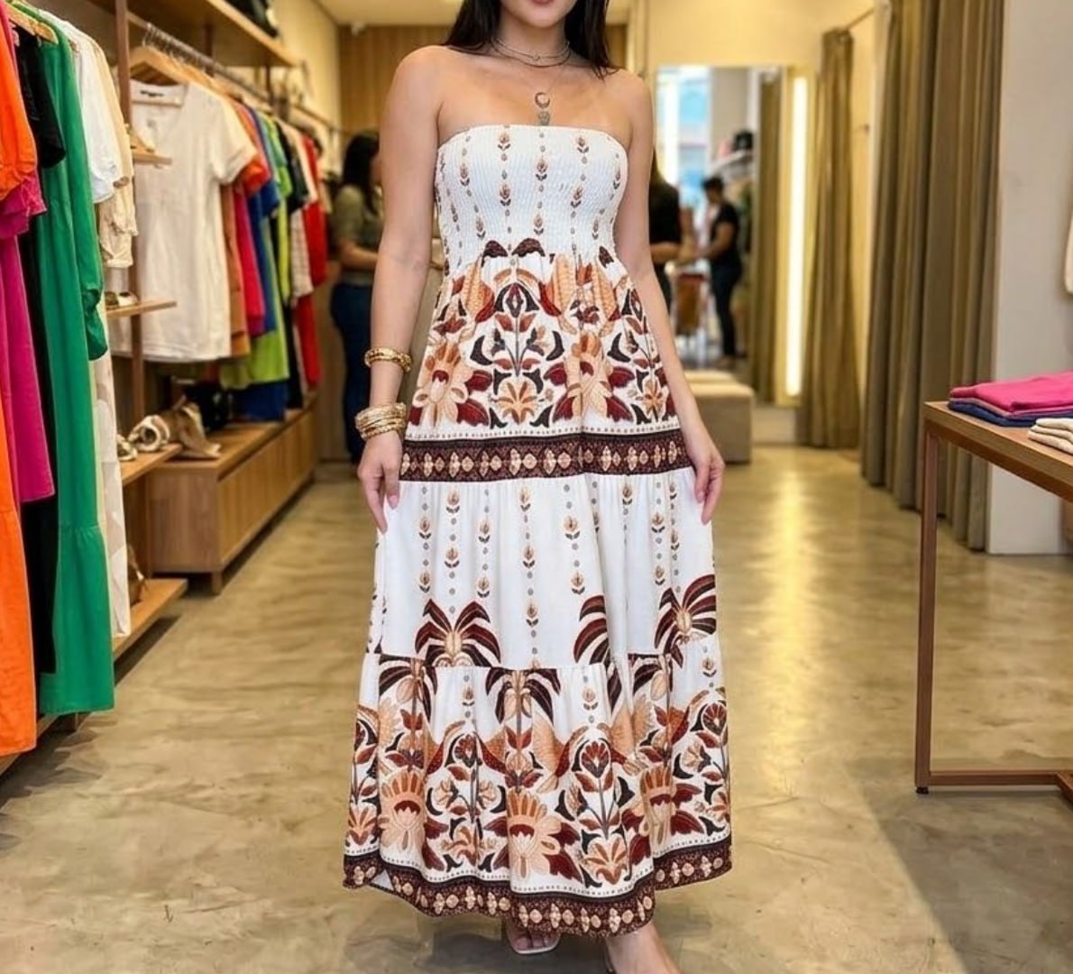 👗 Vestido Tomara Que Caia Estampa Floral