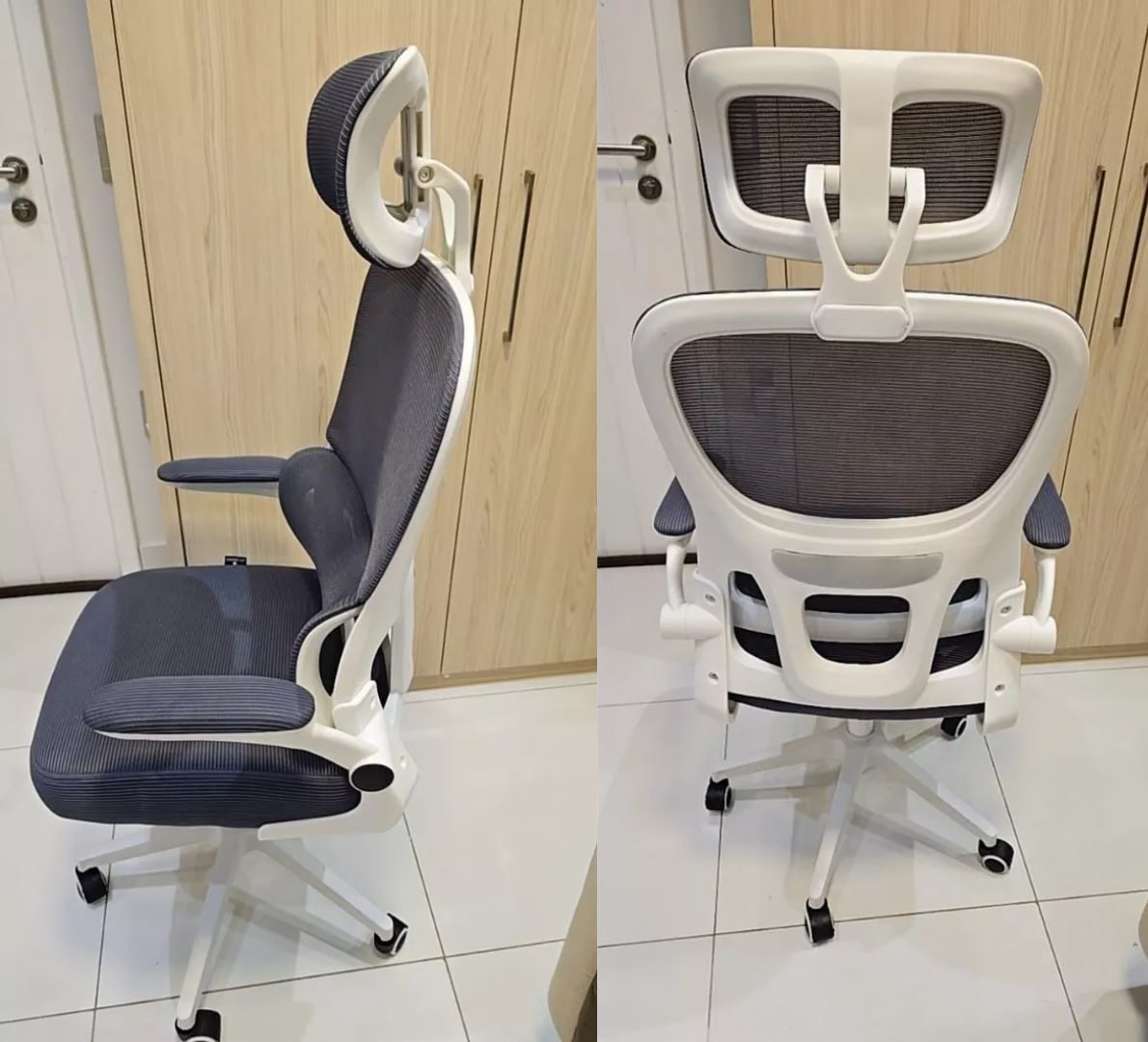 🪑 Kit com 2 Cadeiras Ergonômica Presidente Com Apoio Lombar