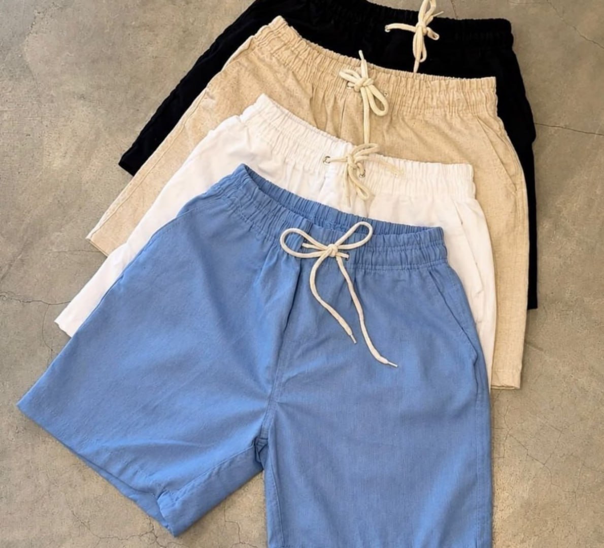 🩳 Kit 3 Shorts Bermuda Linho Verão
